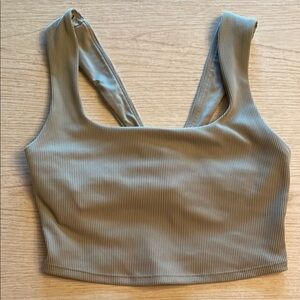 All Green Yoga Tank/Athletic Bra Top